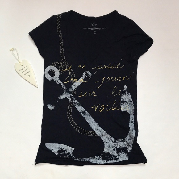 J. Crew Tops - J. Crew Vintage Graphic Anchor Tee